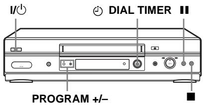 SONY SLV-SE840G - Recording TV programmes using the Dial Timer (SLV-SE840G only) - 1
