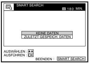 SONY SLV-SE850E - So rufen Sie nach dem Herausnehmen der Kassette den letzten Datenbildschirm ab - 1