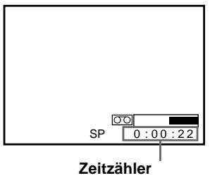 SONY SLV-SE850E - So lassen Sie die restliche Bandlänge anzeigen - 1