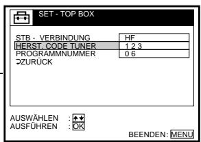 SONY SLV-SE850E - Menüdiagramm - 6
