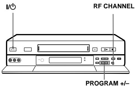 SONY SLV-SE850E - Schritt 4 :Einstellen des Fernsehgeräts auf den Videorecorder - 1