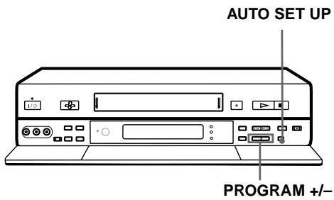 AUTO SET UP PROGRAM +/-