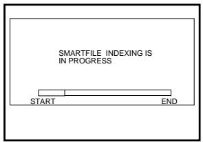 SMARTFILE INDEXING IS IN PROGRESS START END