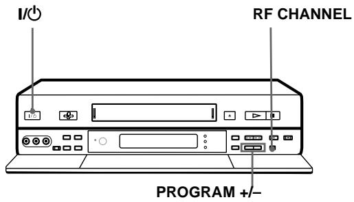 SONY SLV-SF950N - Step 4 : Tuning your TV to the VCR - 1