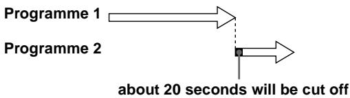 SONY SLV-SF950N - When the timer settings overlap - 2