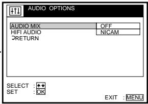 SONY SLV-SF950N - Menu chart - 3