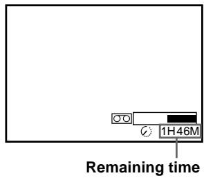 SONY SLV-SF950N - To check the remaining time - 2