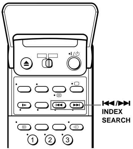 SONY SLV-SF950N - Searching using the index function - 1