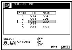 SONY SLV-SF950N - Changing programme positions - 8