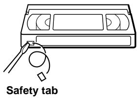 SONY SLV-SF950N - To protect a recording - 1