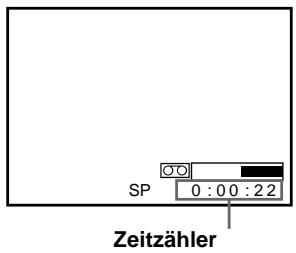 SP 0 : 00 : 22 Zeitzähler