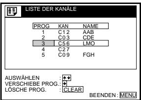 SONY SLV-SF990E - Menüdiagramm - 7