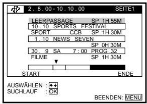 SONY SLV-SF990E - Aufnehmen mit der SmartFile-Funktion (Seite 86) - 1