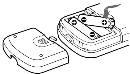SONY SLV-SF990E - Einlagen der Batterien - 1