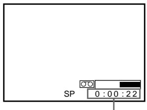 SONY SLV-SF990E - So lessen Sie die restliche Bandlänge anzeigen - 1