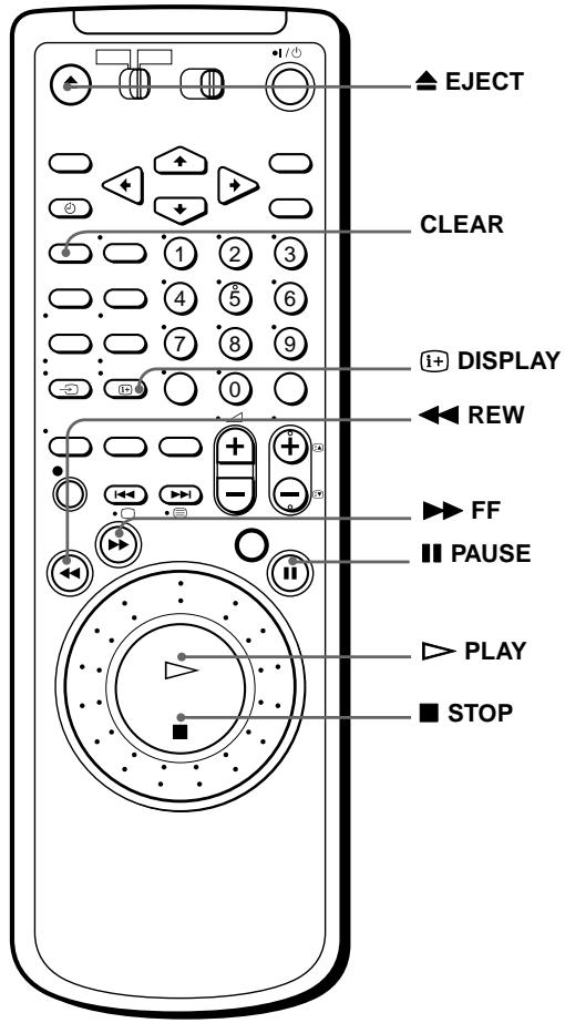SONY SLV-SF990E - Wiedergeben einer Kassette - 2