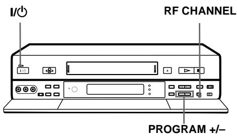 SONY SLV-SF990E - Schritt 4 :Einstellen des Fernsehgeräts auf den Videorecorder - 1