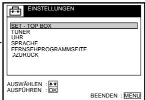 SONY SLV-SF990E - Menüdiagramm - 6