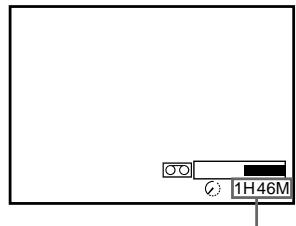 SONY SLV-SF990E - So lessen Sie die restliche Bandlänge anzeigen - 2