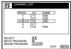 SONY SLV-SF990G - Disabling unwanted programme positions - 8