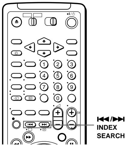 SONY SLV-SF990G - Searching using the index function - 1
