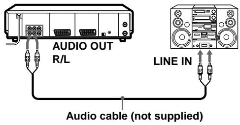 SONY SLV-SF990G - To a stereo system - 1