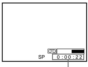 SONY SLV-SF990G - To check the remaining time - 1