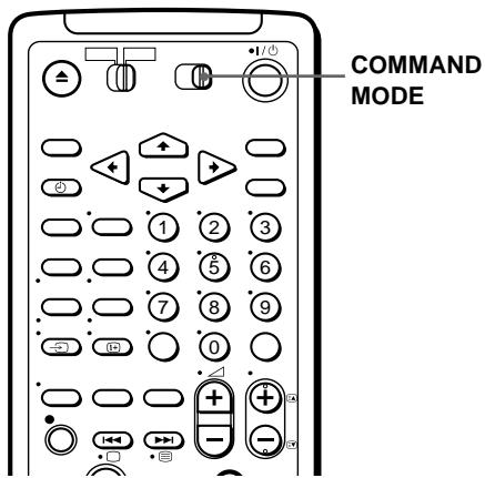 SONY SLV-SF990G - Setting the COMMAND MODE switch - 1
