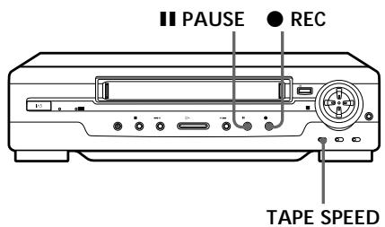 SONY SLV-SP70R - Operation (when recording on this VCR) - 1