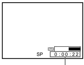 SONY SLV-SX100K - To check the remaining time - 1