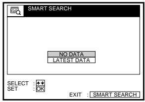SONY SLV-SX100K - To recall the latest data screen after you remove the tape - 1