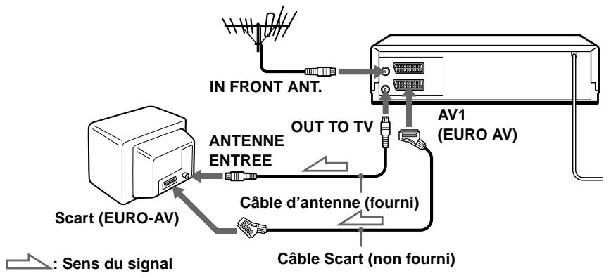 SONY SLV-SX110A - Si vous teléviseur compte un connecteur Scart (EURO-AV) - 1