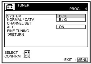 SONY SLV-SX40EG - Presetting channels (continued) - 3