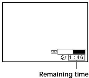 SONY SLV-SX40EG - To check the remaining time - 2