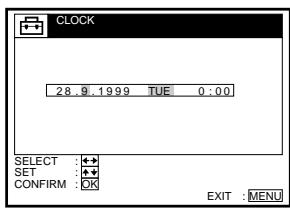 SONY SLV-SX40EG - Step 6 : Setting the clock (continued) - 2