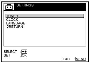 SONY SLV-SX40EG - Setting the clock - 4