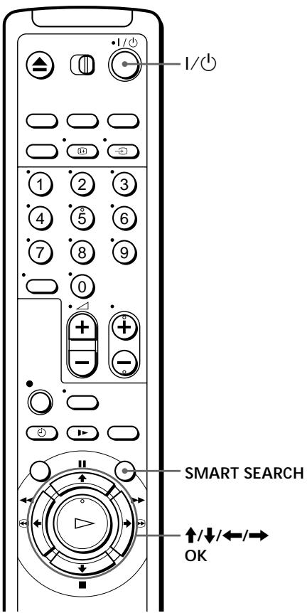 SONY SLV-SX40EG - Searching using the Smart Search function - 1