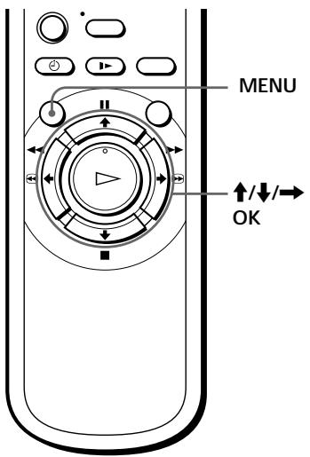 SONY SLV-SX40EG - Changing programme positions - 1
