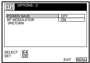 SONY SLV-SX40EG - Changing menu options - 3