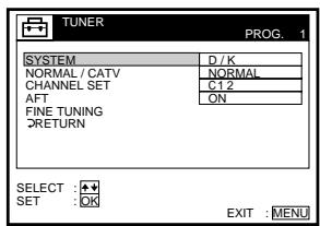 SONY SLV-SX40EG - Presetting channels - 5