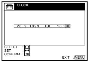 SONY SLV-SX40EG - Step 6 : Setting the clock (continued) - 4