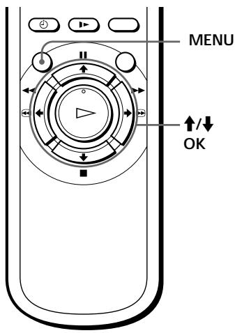 SONY SLV-SX40EG - Selecting a language - 1
