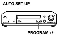 SONY SLV-SX710N - Using the Auto Set Up function - 1