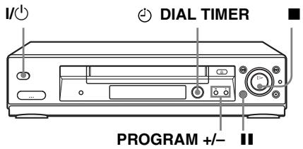 SONY SLV-SX730D - Enregistrement d'émissions à l'aide du Dial Timer (SLV-SE830D/E uniquement) - 1