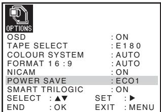 SONY SLV-SX730N - Reducing the VCR's power consumption - 1