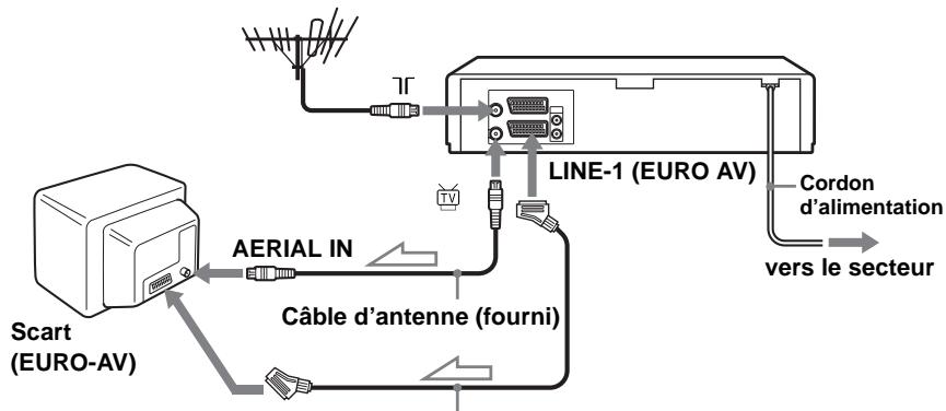 SONY SLV-SX740E - Si vous teléviseur compte un connecteur Scart (EUROAV) - 1