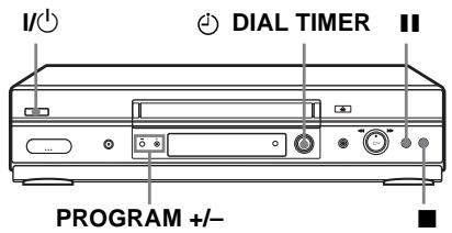 SONY SLV-SX740E - Enregistrement démissions à l'aide du Dial Timer (SLV-SE840D/E uniquement) - 1