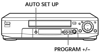 SONY SLV-SX80VC - Installation du magnétoscope à l'aide de la fonction de réglage automatique - 1