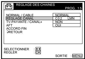 SONY SLV-SX80VC - Réglage du décodeur TV-Payante/Canal Plus (suite) - 15