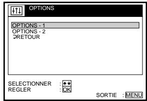 SONY SLV-SX80VC - Modification des options de menu - 1